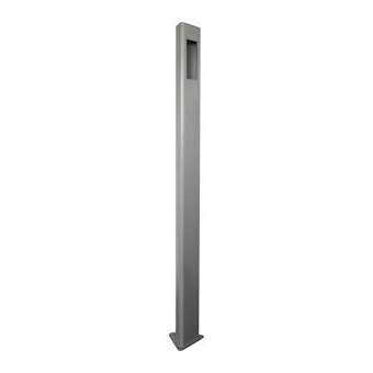 Potelet 2,2m RAL 9006 Fixation par chevilles D 12 découpe pour XE2 petit Forma|Castel-CST590.9820