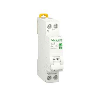 Resi9 - disjoncteur modulaire - 1P+N - 10A - courbe C - peignable|Schneider Electric-SCHR9PFC610