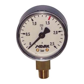 N-MANOMETRE D50 2,5BAR M9.5 BP|Castolin Nevax-NVX330055