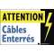 plaque alu 'cables enterres'