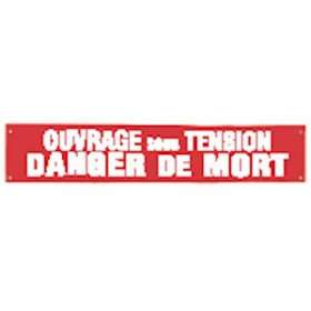 banderole 'ouvrage sous tension'|Catu-CATAL-41