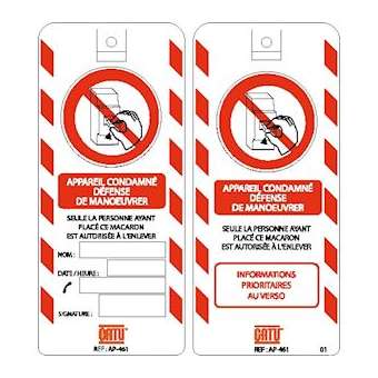 affichettes condamnation bt|Catu-CATAP-461