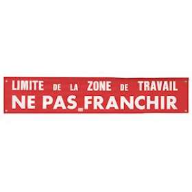banderole 'limite zone de travail'|Catu-CATAL-43