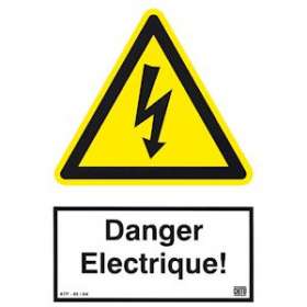 aff. rigide autocol.'danger electrique'|Catu-CATATP-49-A4