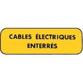 plaque alu 'cables electriques enterres'|Catu-CATAM-566-2