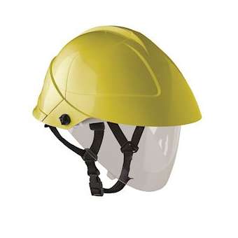 casque jaune avec ecran facial integre|Catu-CATMO-185-J
