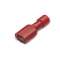 Clip complètement isolé femelle rouge rouge (0,25 à 1,5 mm²) - 6,3 x 0,8 mm