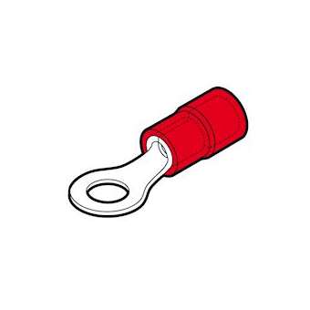 Cosse préisolée ronde rouge (0,25 à 1,5 mm²) - Diam. 5 mm|Cembre-CMBRFM5