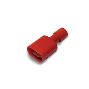 Clip partiellement isolé mâle rouge (0,25 à 1,5 mm²) - 6,3 x 0,8 mm en boite|Cembre-CMBRFM608BP