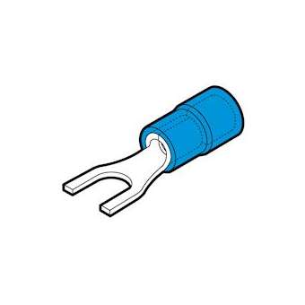 Cosse préisolée fourche bleue (1,5 à 2,5 mm²) - Diam. 4 mm en boite|Cembre-CMBBFU4BP