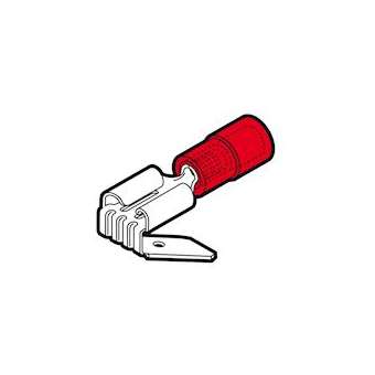 Clip partiellement isolé mixte rouge (0,25 à 1,5 mm²) - 6,3 x 0,8 mm en boite|Cembre-CMBRFFM608BP