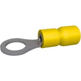 Cosse pré-isolée ronde 4-6 mm² M4 jaune (x 100)|Bizline-BIZ230019