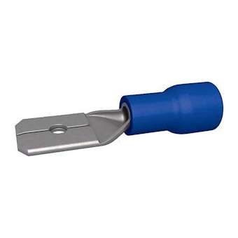 Clip pré-isolé mâle 1.5-2.5 mm² 6.3 x 0.8 mm bleu (x 100)|Bizline-BIZ240010