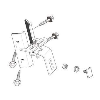 Colis 4 crochets bac acier V-SYS sur toiture ligne supplémentaire|Cetih Carquefou-SYVQ11L2B