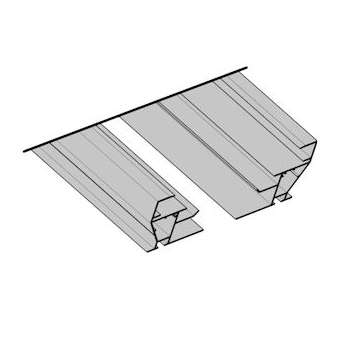 Rail haut/bas sur toiture Certifié 2 panneaux 2008,5MM noir|Cetih Carquefou-SYVCPF136