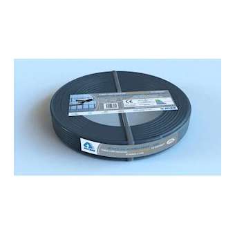 câble F/UTP cat6a INT/EXT LSOH-FR 4P couronne 100m noir Dca|Acome-ACOR7690A-C100