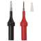 Pointes de rechange D2 fiche male 4mm RD/BK