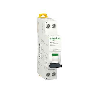 Acti9 iDT40T - disjoncteur modulaire - 1P+N - 20A - courbe C - 4500A/6kA|Schneider Electric-SCHA9P22620