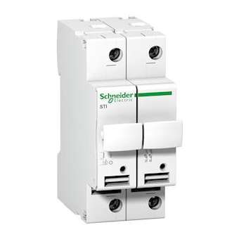 Acti9 STI - sectionneur fusible à tiroir - 2P - 20A - pour fusible 8.5x31.5mm|Schneider Electric-SCHA9N15650
