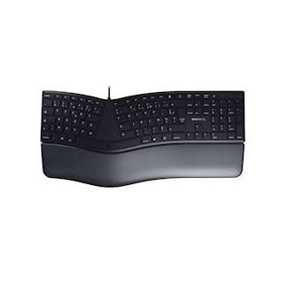 CHERRY KC 4500 ERGO - Clavier curve 109T+3, USB Noir, Azerty FR|Cherry-CY1JK-4500FR-2