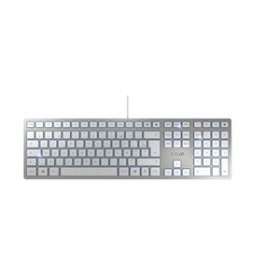 CHERRY KC 6000 SLIM 105T+7 ultra-plat multimédia, blanc & argent FR|Cherry-CY1JK-1600FR-1