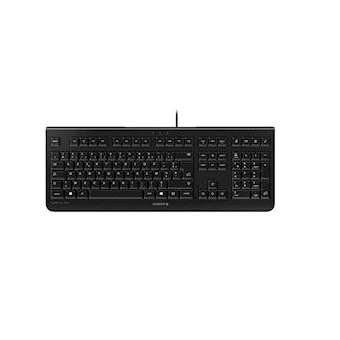 CHERRY KC 1000 Clavier 105+4 touches, marquage laser, USB blanc grisé|Cherry-CY1JK-0800FR-0