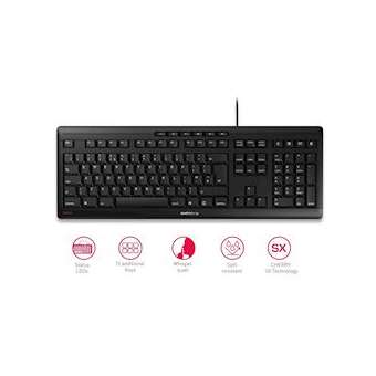 CHERRY STREAM KEYBOARD - Clavier SX - Multimédia - 3 LED - USB - Noir -QWERTY GB|Cherry-CY1JK-8500GB-2