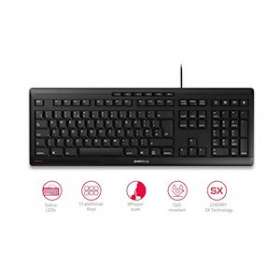 CHERRY STREAM KEYBOARD - Clavier SX - Multimédia - 3 LED - USB - Noir -QWERTY GB|Cherry-CY1JK-8500GB-2