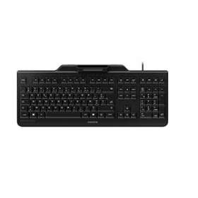 CHERRY KC 1000 SC - Clav lecteur cartes à puce ISO 7816 PC/SC USB, AZERTY, noir|Cherry-CY1JK-A0100FR-2