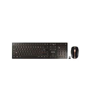 CHERRY DW 9000 - Ens Bluetooth & 2,4 GHz, recharg. USB, FR, AZERTY, noir|Cherry-CY1JD-9000FR-2