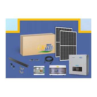 Kit Sol. Ond. 9kW-triphasé-24 panneaux 375W-toit tuile ETN-Coffret AC/DC|-KWC89063