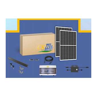 Kit Solaire 9kW--12 micro-onduleur-24 panneaux 375W-toit tuile ETN-Coffret AC|-KWC89071