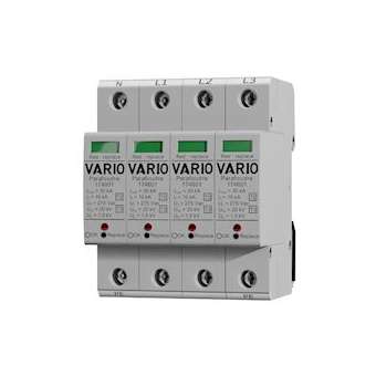 Paraf mod T2 débro fusible intégré, 4P, Isccr 25kA Uc 275V Imax 30kA sans TS|Adee electronic-ADY174103