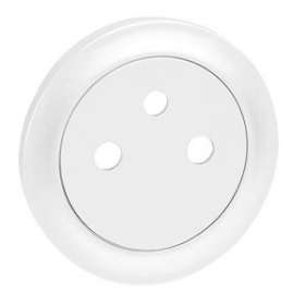 Enjoliveur Céliane pour prise de courant 2P+T Surface - Blanc|Legrand-LEG068111