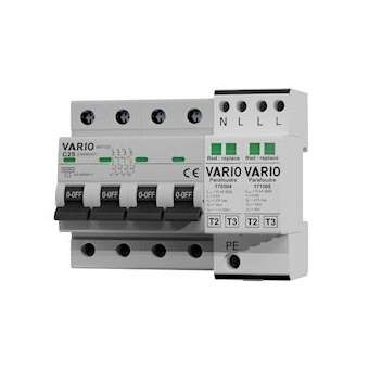 Paraf mod avec déc. assoc 4P compact, Isccr 6kA Uc 275V Imax 40kA sans TS|Adee electronic-ADY174249