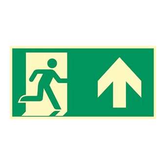 Panneau PVC photoluminescent 'Tout droit' L300 x 150mm|Cordia-KDASEVH0020