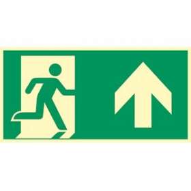 Panneau PVC photoluminescent 'Tout droit' L300 x 150mm|Cordia-KDASEVH0020