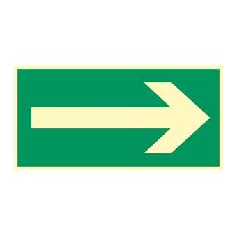 Panneau PVC photoluminescent Flèche L300 x 150mm|Cordia-KDASEVH0003