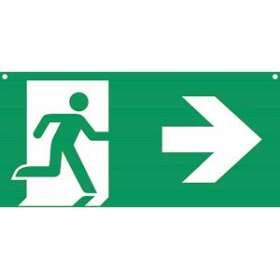 Panneau PVC R/V Signalisation évacuation sortie L600 x 300mm|Cordia-KDASEVP2518