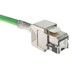 Carton de 480 Connecteurs RJ45 Cat 6A STP Blindé, 1 sortie droite|Corning Pouyet-POUOCK6ASEV