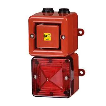 Combiné xénon 5J/110 dB TONAFLASH 230 ±10% Vca - Rouge - 64 sons|AE&T-APQTL100XV22303