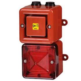 Combiné xénon 5J/110 dB TONAFLASH 230 ±10% Vca - Rouge - 64 sons|AE&T-APQTL100XV22303