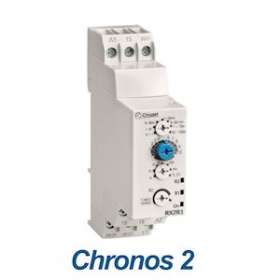 Chronos 2 Timer, Rx2R1, Din Rail, 22.5Mm, 24-240 Vacc, 2X8A, 0.1S - 100H|Crouzet-CRT88866385