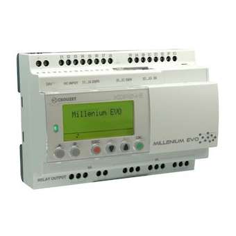 Millenium Evo Logic Controller Ethernet, Xdp24-E, With Display, 24 I/O, 24 Vdc|Crouzet-CRT88975111