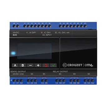 Em4 Nano-Plc Local, B26, 26 I/O, 24 Vdc|Crouzet-CRT88981103