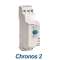 Chronos 2 Timer, RQR1, Din Rail, 22.5mm, 24 VDC & 24-240 VAC, 2X8A, 0.1S-100H