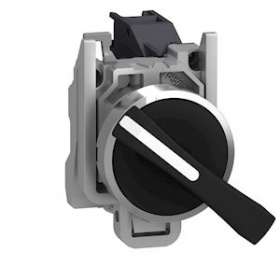 Harmony XB4 - bouton tournant à crosse - D22 - 3 pos fix - noir - 2F - vis étr|Schneider Electric-SCHXB4BJ33