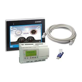 Millenium Evo Kit, Controller Xdp24-E + Crouzet Touch Ctp107-E, Cable, Software|Crouzet-CRT88970568