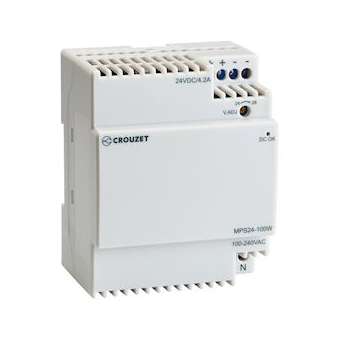 Modular Power Supply 100W, 100-240 Vac/24 Vdc, 4.2 A|Crouzet-CRT89451010