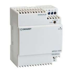 Modular Power Supply 100W, 100-240 Vac/24 Vdc, 4.2 A|Crouzet-CRT89451010